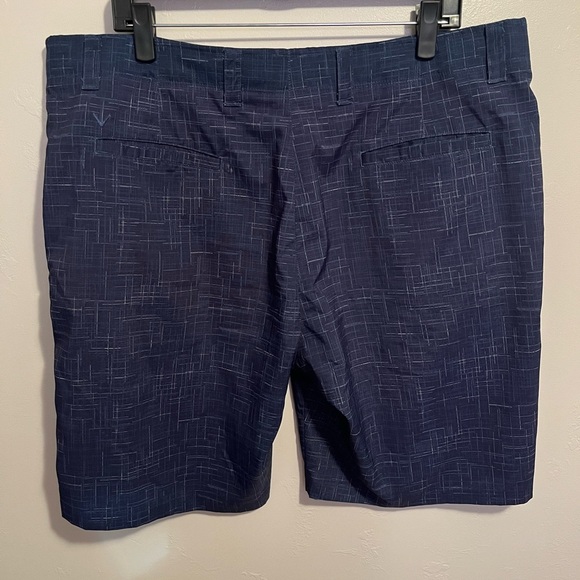 Callaway Blue Flat Front Golf Shorts - Picture 8 of 9